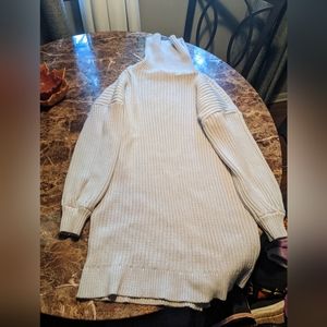 Gray turtleneck sweater dress xl